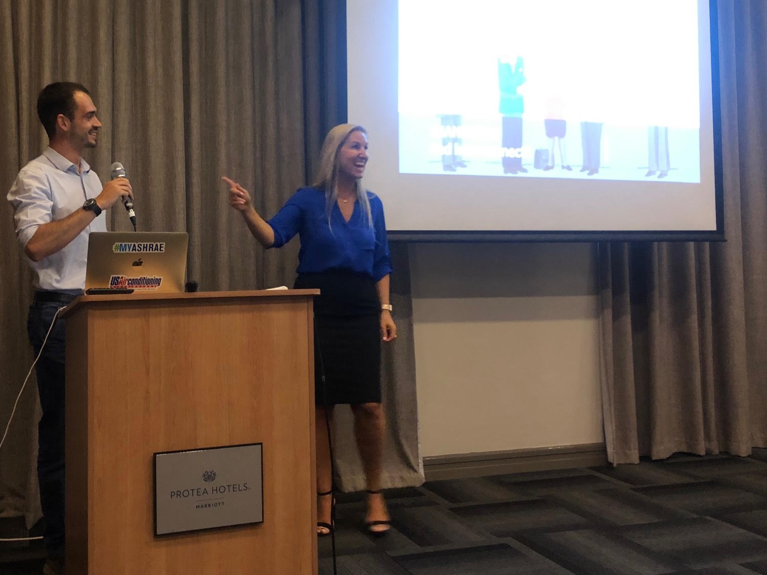 Photograph from ASHRAE Distinguished lecture by Karine LeBlanc, South Africa, March 2020