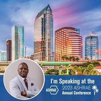 Olu Soluade is speaking at the ASHRAE Conference 2023